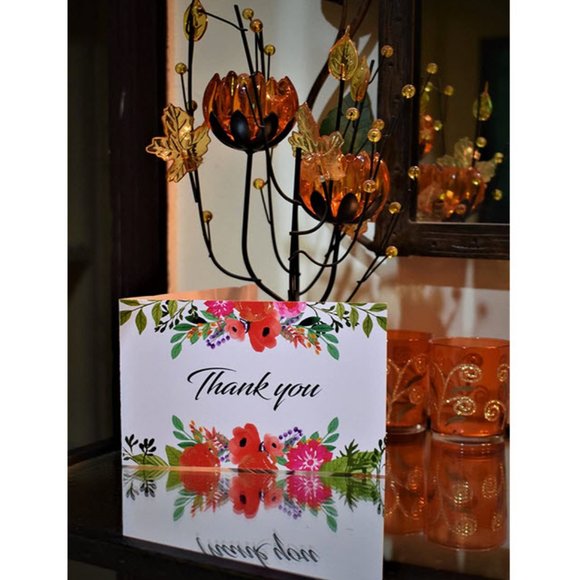 Beautiful Floral Thank you cards set - Picture 7 of 7